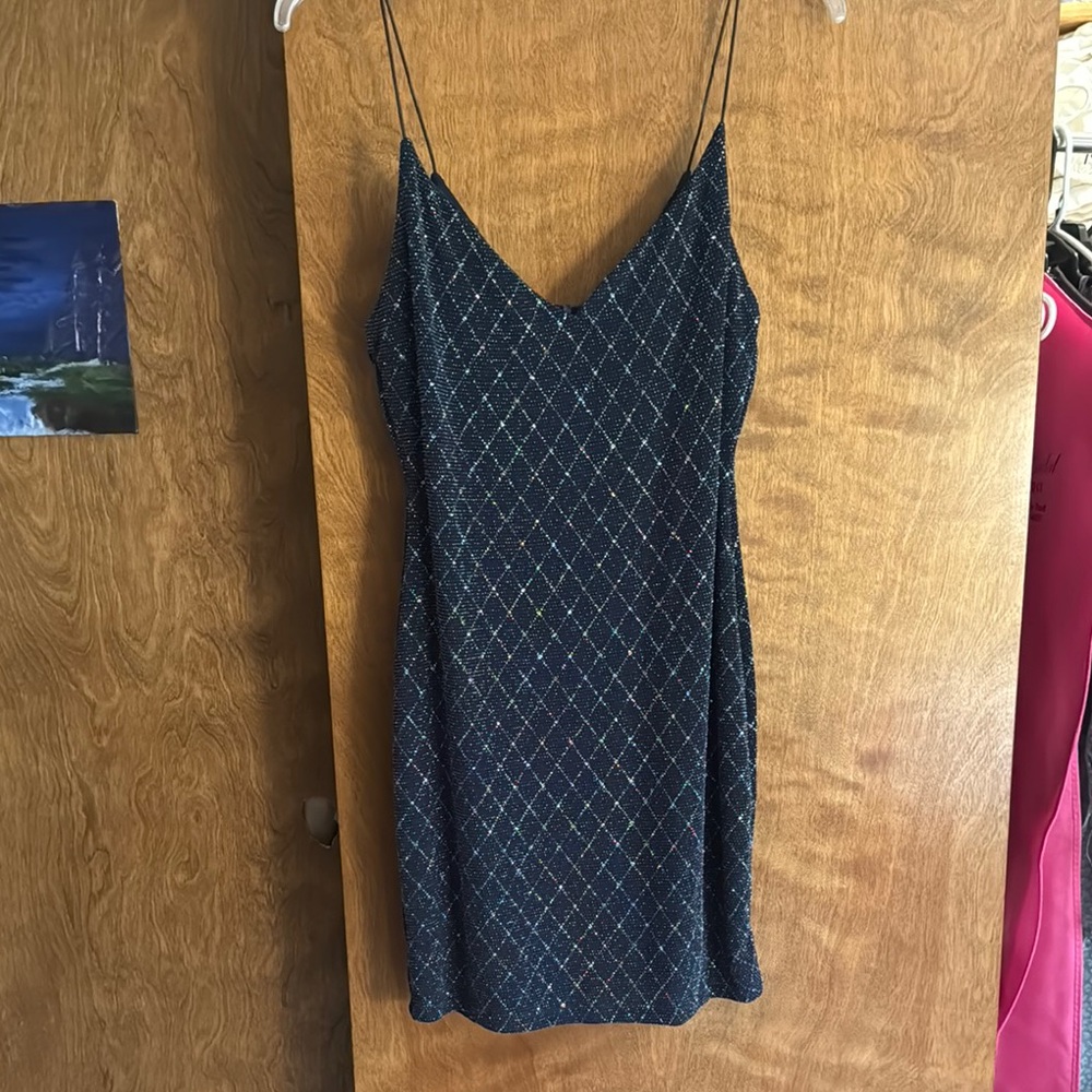 Black mini dress